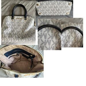 Michael Kors Gray and Navy Women's Bag
